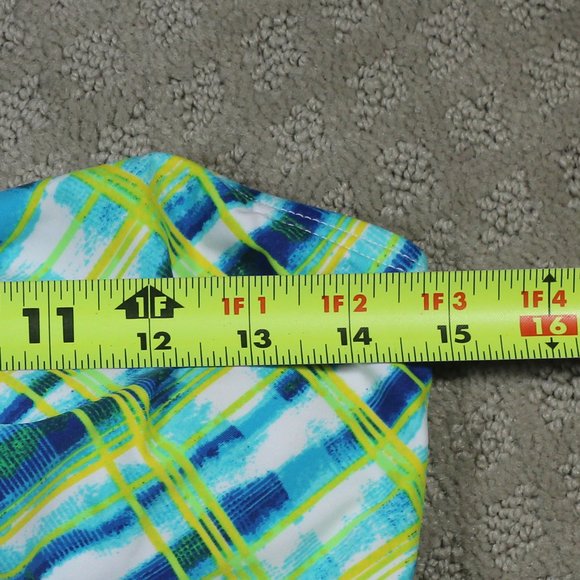Hobie Size L Green, Blue & Yellow Tankini Top - Picture 4 of 5